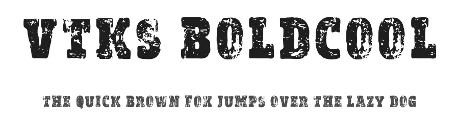 vtks BoldCool by douglas vitkauskas — Display Font