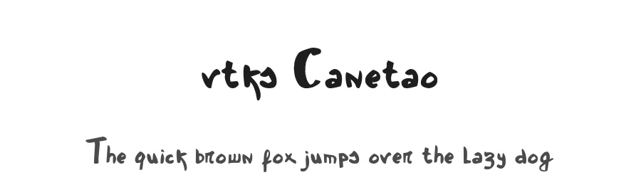 vtks Canetao by douglas vitkauskas — Display Font
