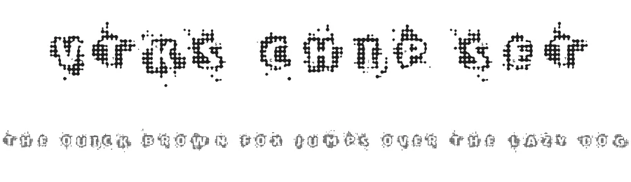 VTKS CHIP SET by douglas vitkauskas — Display Font
