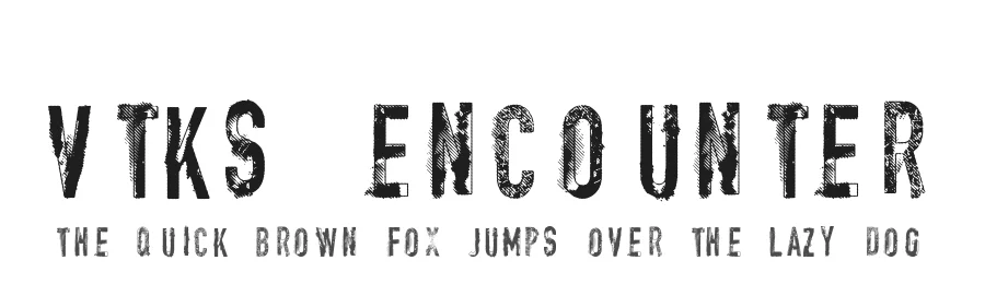 vtks encounter by douglas vitkauskas — Display Font