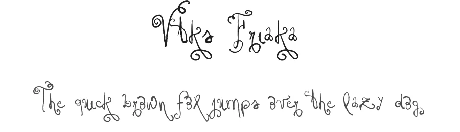 Vtks Friaka by douglas vitkauskas — Display Font