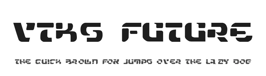 VTKS FUTURE by DOUGLAS VITKAUSKAS — Display Font