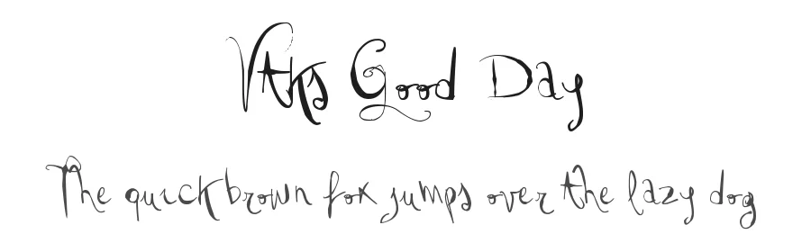 Vtks Good Day by douglas vitkauskas — Display Font