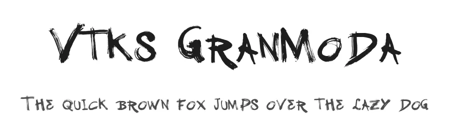 Vtks GranModa by douglas vitkauskas — Display Font