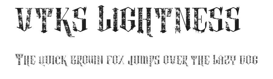 vtks lightness 2 by douglas vitkauskas — Display Font