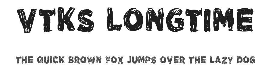 Vtks LongTime by douglas vitkauskas — Display Font