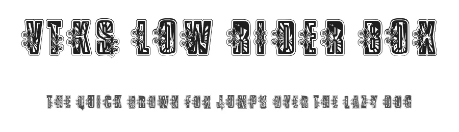 VTKS Low Rider Box by douglas vitkauskas — Display Font