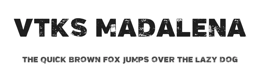 Vtks Madalena by douglas vitkauskas — Display Font