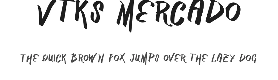 Vtks Mercado by douglas vitkauskas — Display Font