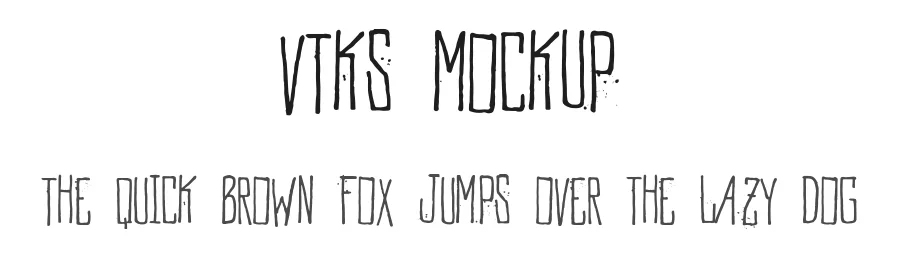 Vtks MockUp by douglas vitkauskas — Display Font