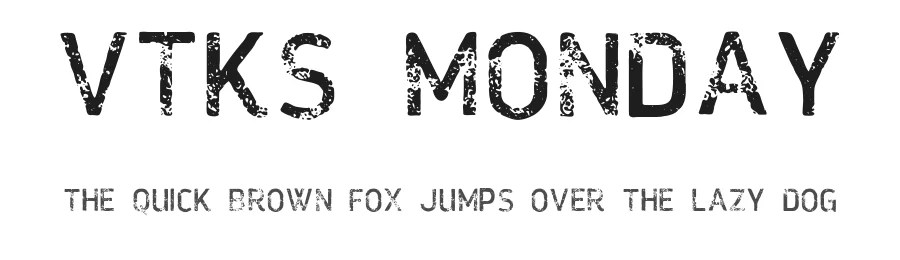 VTKS MONDAY by douglas vitkauskas — Display Font