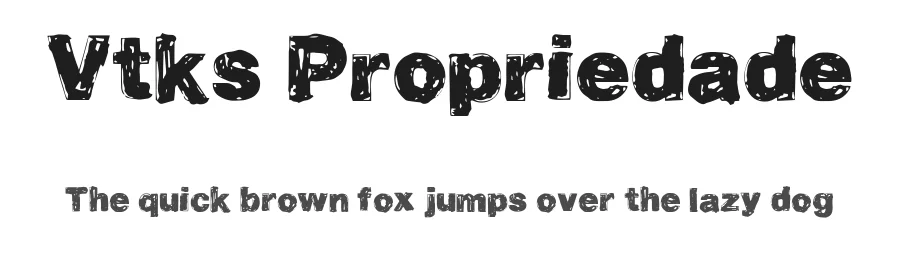Vtks Propriedade by douglas vitkauskas — Display Font