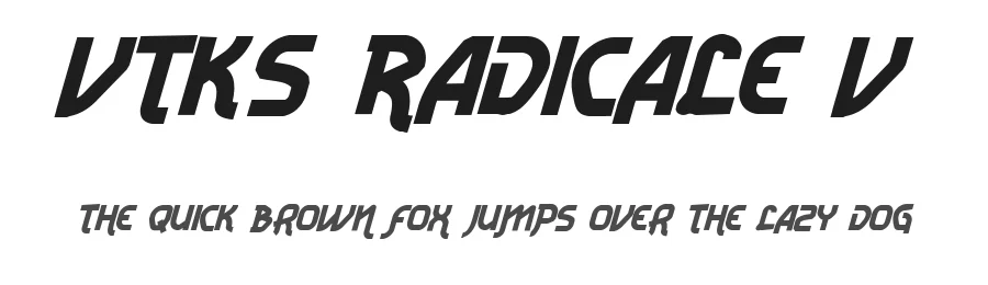 Vtks Radicale v2 by douglas vitkauskas — Display Font