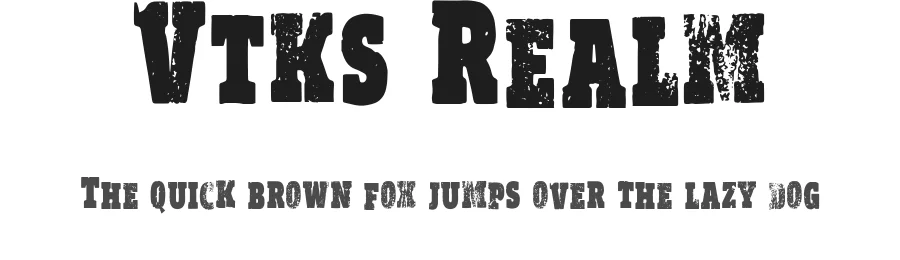 Vtks Realm by douglas vitkauskas — Display Font