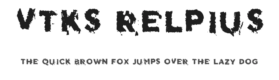 Vtks Relpius by douglas vitkauskas — Display Font