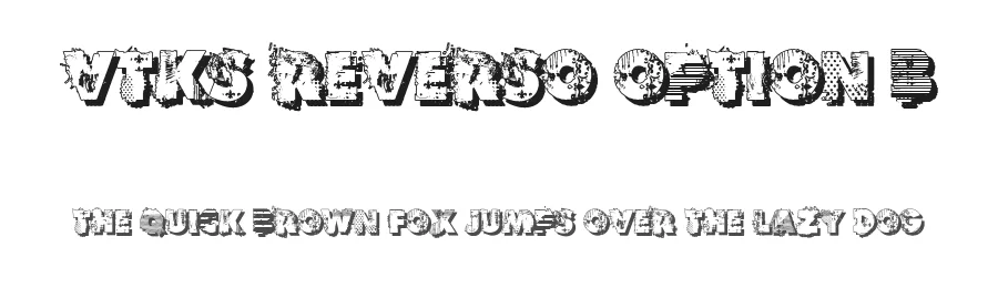 VTKS REVERSO OPTION B by douglas vitkauskas — Display Font