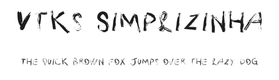 Vtks Simplizinha by douglas vitkauskas — Display Font