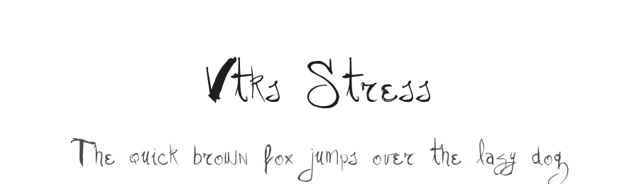 Vtks Stress by douglas vitkauskas — Display Font