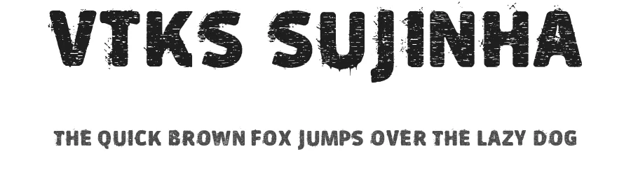 vtks sujinha by DOUGLAS VITKAUSKAS — Display Font