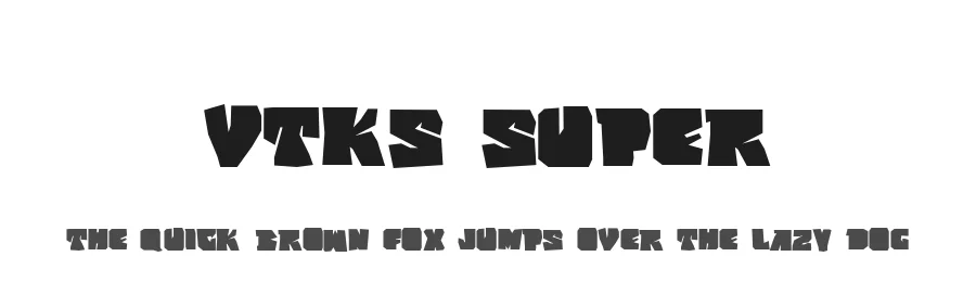 vtks super by douglas vitkauskas — Display Font
