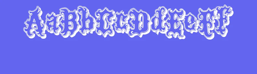 VTKS Tattoo Shadow — Display Font — thumbnail 3