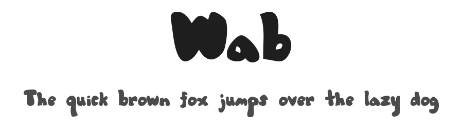 Wab — Display Font