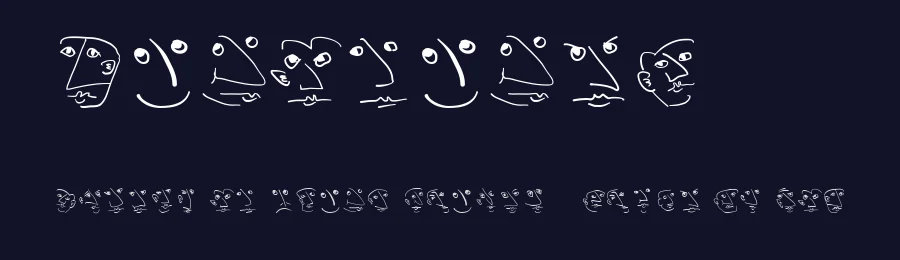 Wacofaces04 — Display Font — thumbnail 2