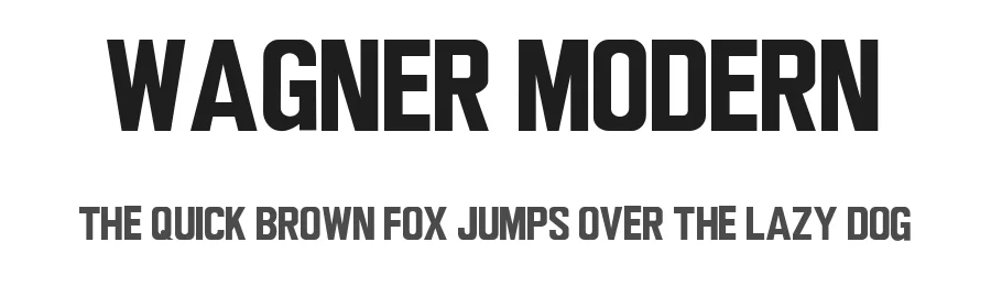 Wagner Modern — Display Font