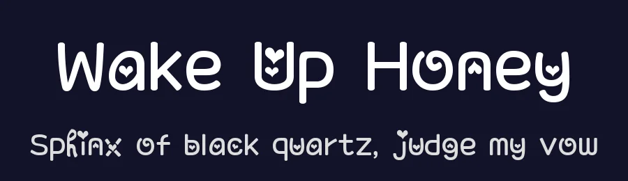Wake Up Honey — Display Font — thumbnail 2
