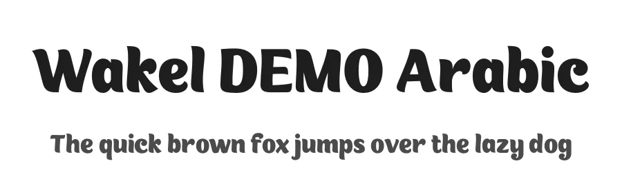 Wakel DEMO Arabic by Nur Syamsi & Bustanul A. — Display Font