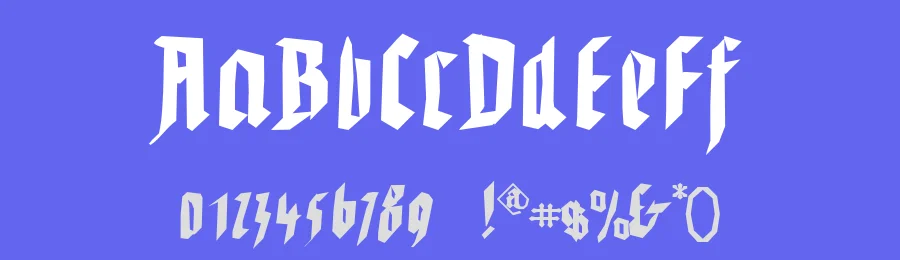 WaldarbeiterGotisch — Display Font — thumbnail 3