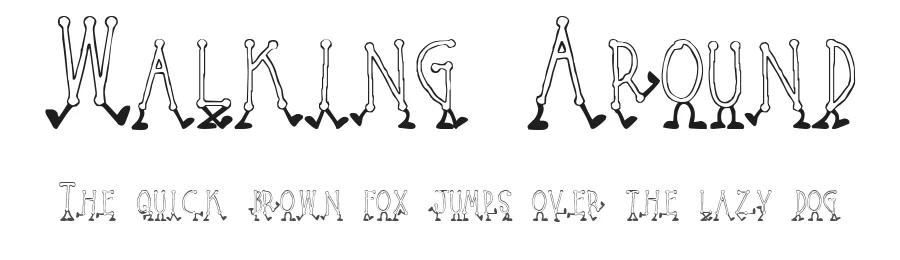 Walking Around — Display Font