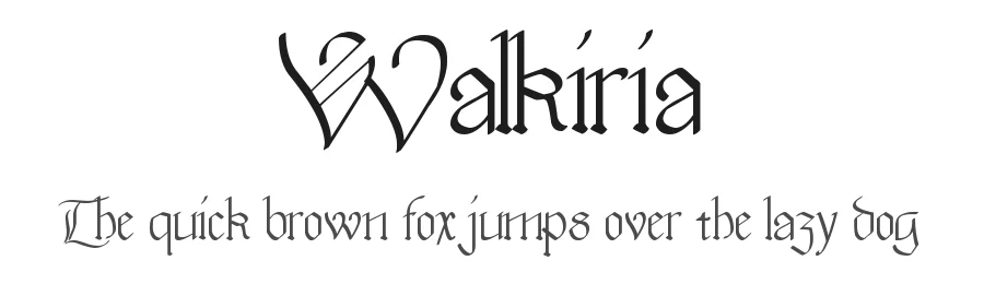 Walkiria — Display Font