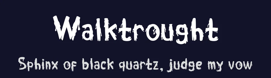 Walktrought — Display Font — thumbnail 2