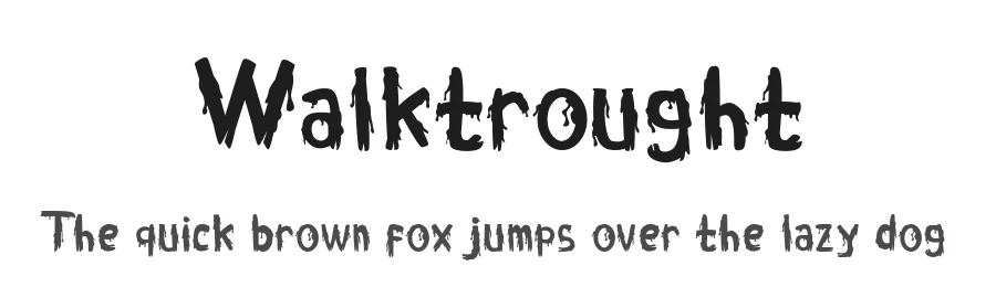 Walktrought — Display Font