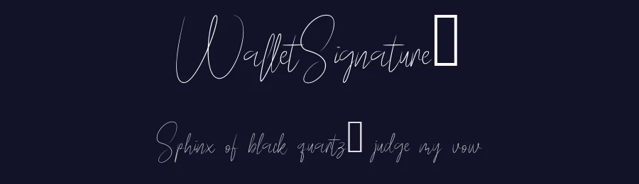 WalletSignature1 — Display Font — thumbnail 2