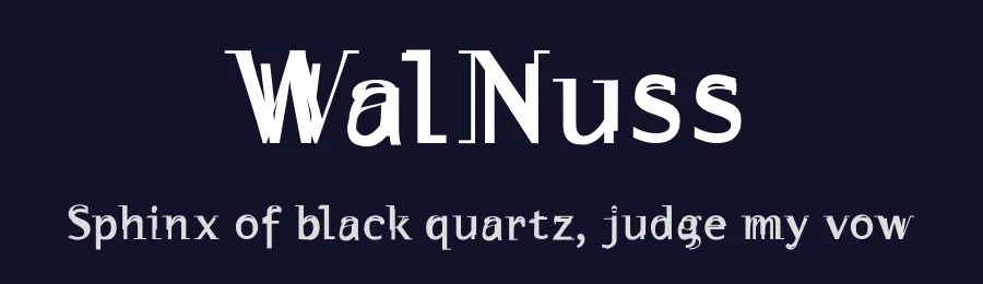 WalNuss — Display Font — thumbnail 2