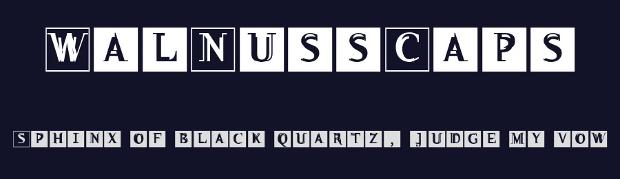 WalNussCaps — Display Font — thumbnail 2