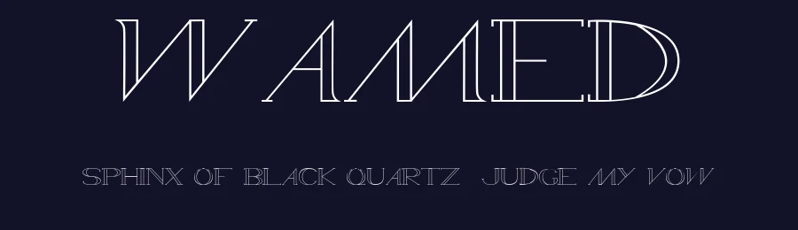 WAMED — Display Font — thumbnail 2