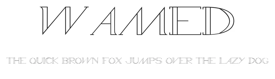 WAMED — Display Font