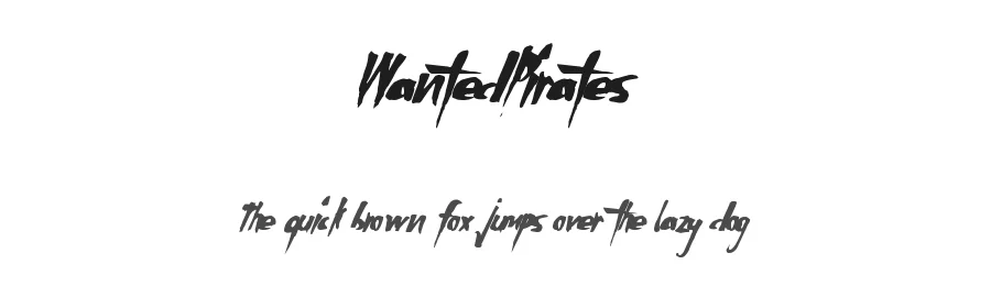 WantedPirates by Xerographer Fonts Max Infeld — Display Font