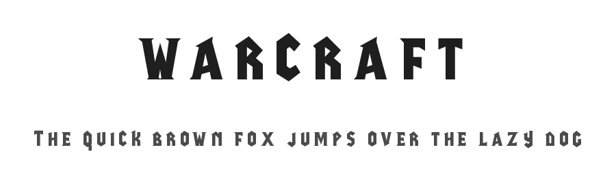 warcraft — Display Font