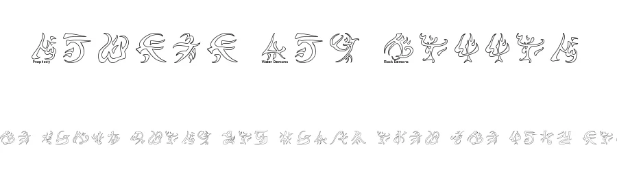 Warded Man Hollow by Brian Attridge — Display Font