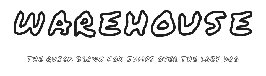 WAREHOUSE — Display Font