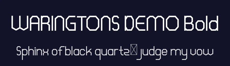 WARINGTONS DEMO Bold by M Deyan - Saila — Display Font — thumbnail 2