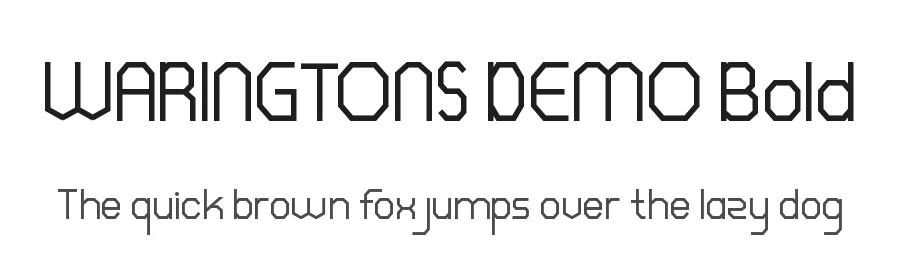 WARINGTONS DEMO Bold by M Deyan - Saila — Display Font