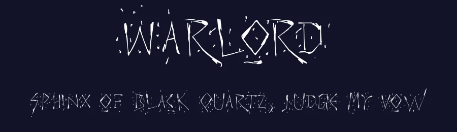 Warlord — Display Font — thumbnail 2
