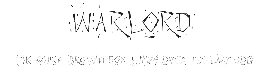 Warlord — Display Font