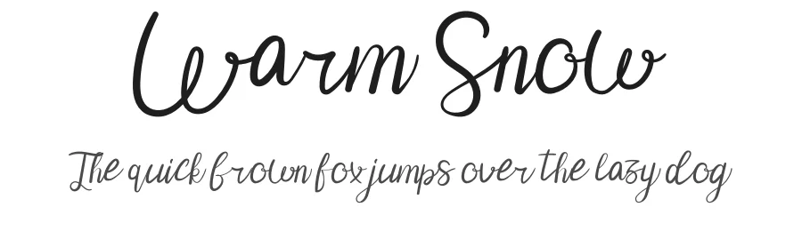 Warm Snow by Attypestudio — Display Font