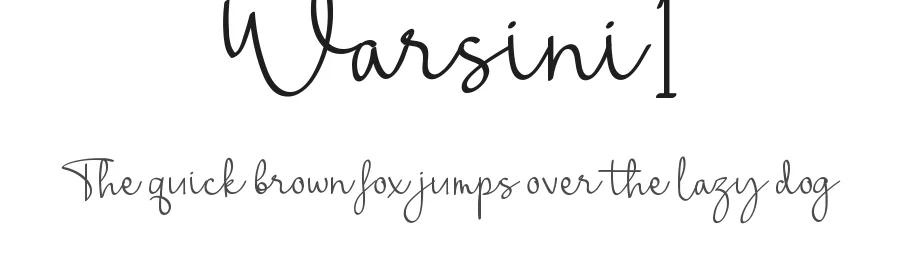 Warsini1 by Yudi Pratama Chandra — Display Font